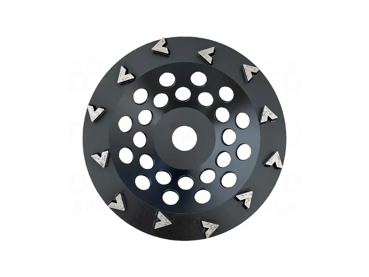 7" Small Arrow Segment Cup Wheel