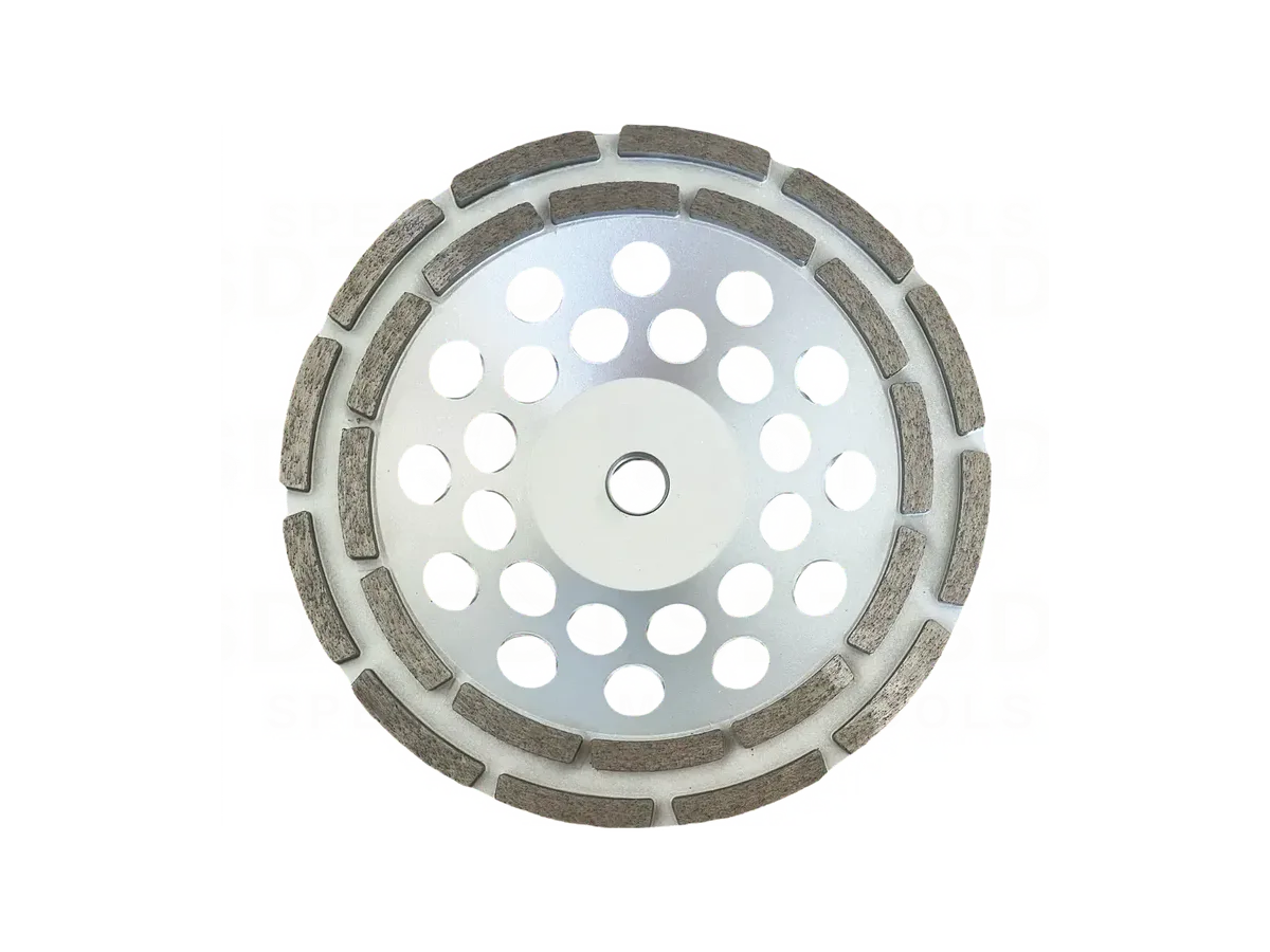 7" Double Row Cup Wheels with 5/8" - 11 Thread