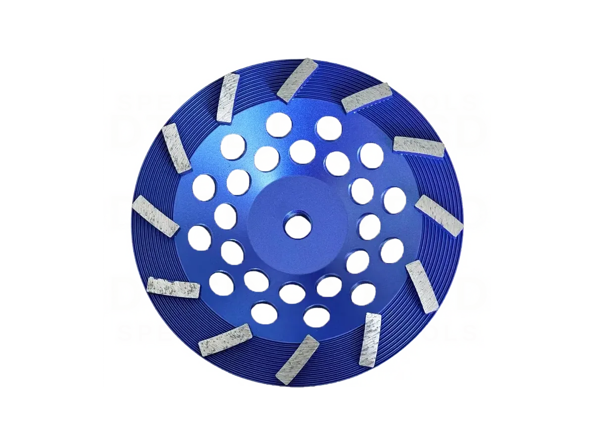 7" 12 Segment Spiral Cup Wheels with 5/8" - 11 Thread