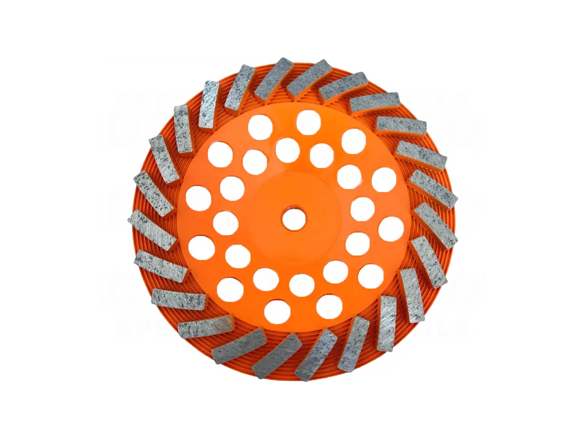 7" 24 Segment Spiral Cup Wheels with 5/8" - 11 Thread