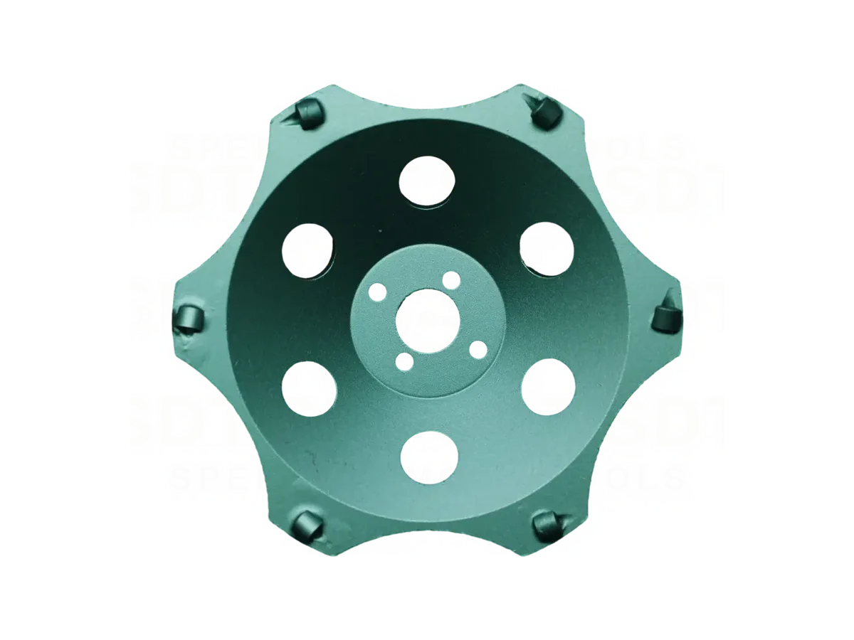 7" 6 Quarter Pcd Light Cup Wheel